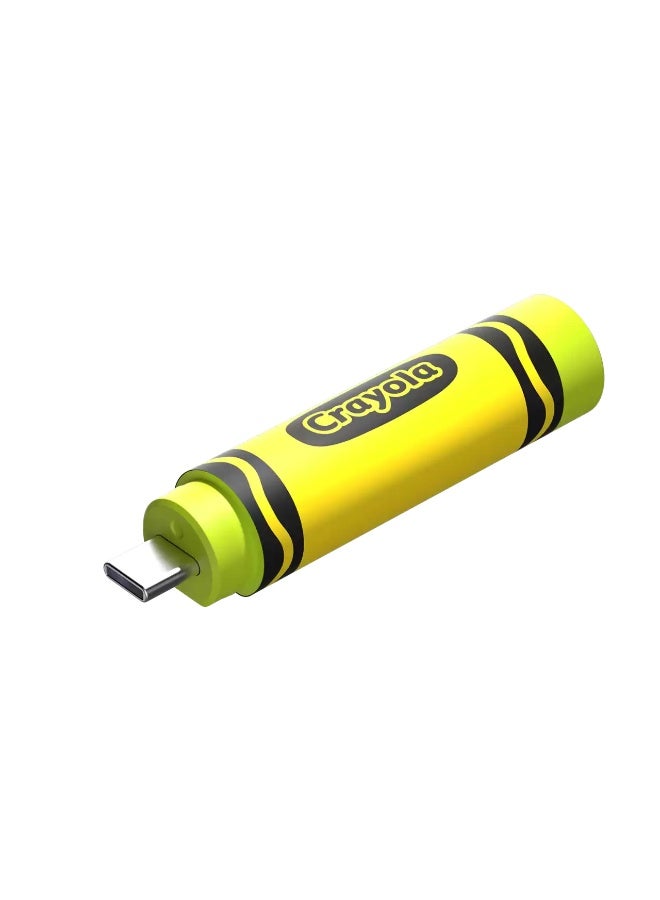 sandisk Crayola USB-C Flash Drive, Electric Lime,  128GB, Up to 300MB/s 128 GB - Image 1