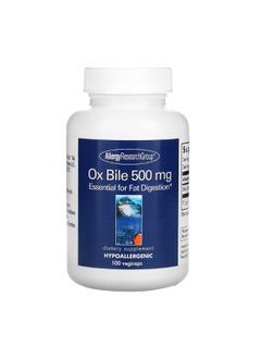 Allergy Research Group Ox Bile 500 mg 100 Vegicaps  - Image 1
