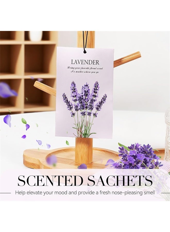 هومستر أكياس اللافندر العطرية لخزانة الملابس، حزمة من 12 وسائد عطرية خزانة العطر ضد الروائح والعثث، أكياس اللافندر للدراج، غسيل الملابس، السيارة، الحمام - Image 2
