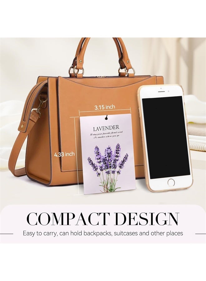 هومستر أكياس اللافندر العطرية لخزانة الملابس، حزمة من 12 وسائد عطرية خزانة العطر ضد الروائح والعثث، أكياس اللافندر للدراج، غسيل الملابس، السيارة، الحمام - Image 5