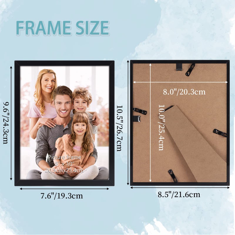 WIFTREY Black 8x10 Picture Frame Set of 18  Multi Photo Frames 8 by 10 Bulk for Wall Hanging or Tabletop Display - Image 4