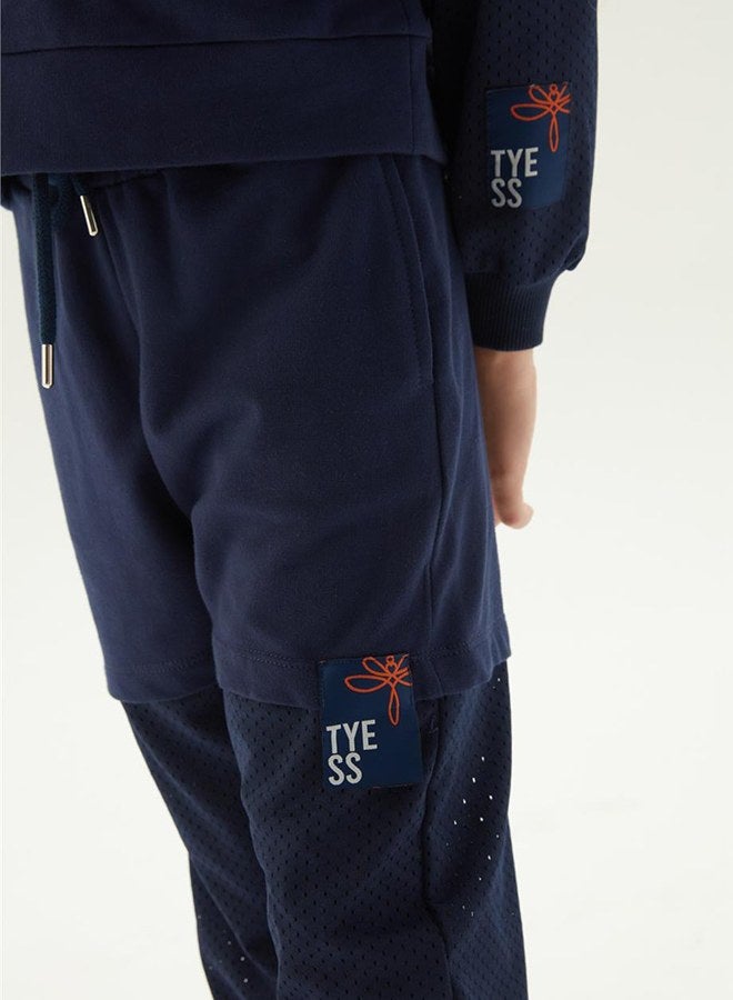 Tyess Girl Navy Blue Tracksuit Bottom - Image 3