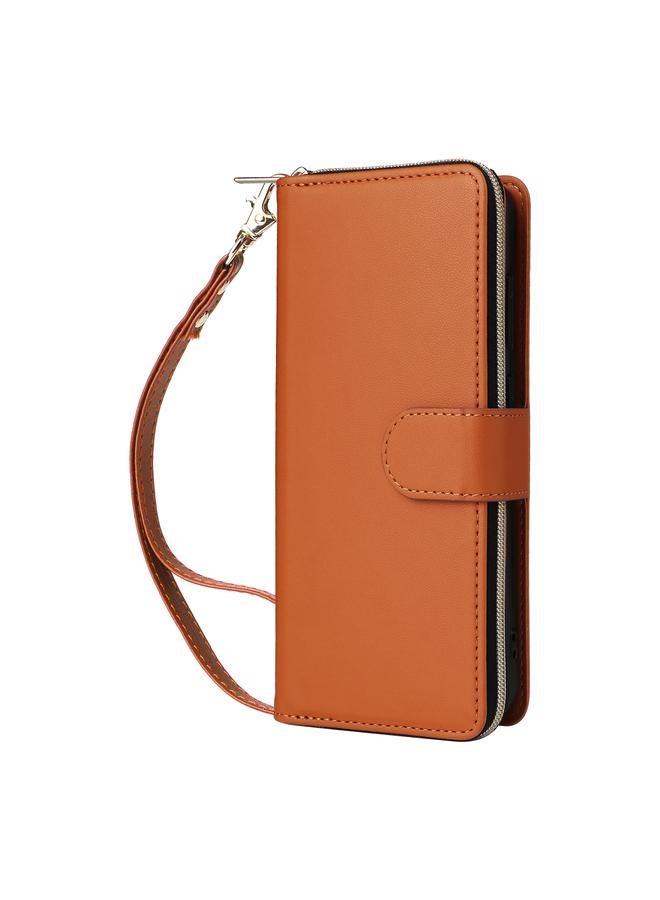 S-TOP Case For Samsung Galaxy S24 5G Nine-card Slots Zipper Wallet Bag Leather Phone Case - Image 2