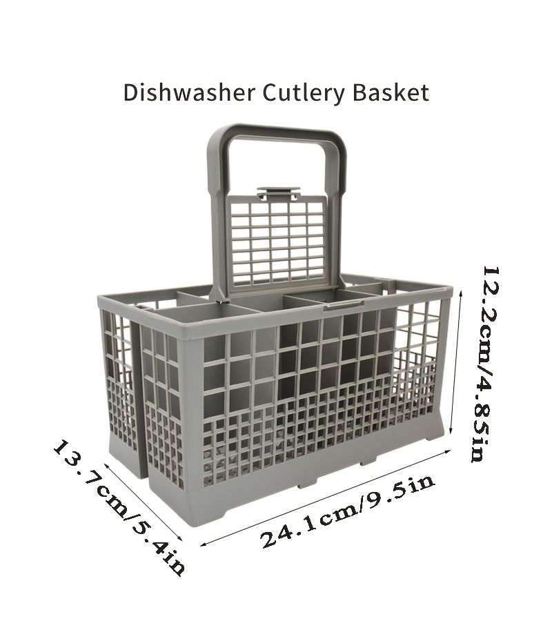 Universal Dishwasher Silverware Basket With 7 Compartments And Handle TY Lanzi Style Organizer Drainer For Kitchen Clean Up Compatible With Baby Bottles - Image 5