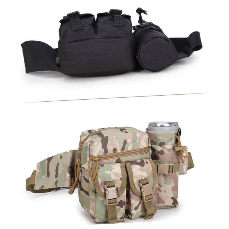 Multifunctional Sports Waist Pack Water Bottle Bag Camouflage Fanny Pack - Image 3