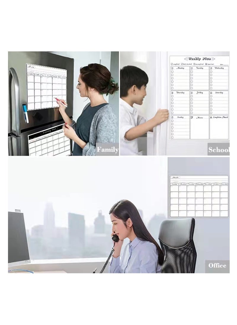 Kidle 13-piece Magnetic Weekly Monthly Checklist (plan) Sheet  - Image 3