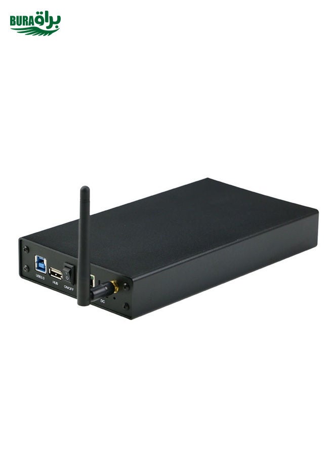 BURAQ Blueendless 3.5 inch Mobile Hard Disk Box WIFI Wireless NAS Private Cloud Storage( EU Plug)  - Image 2
