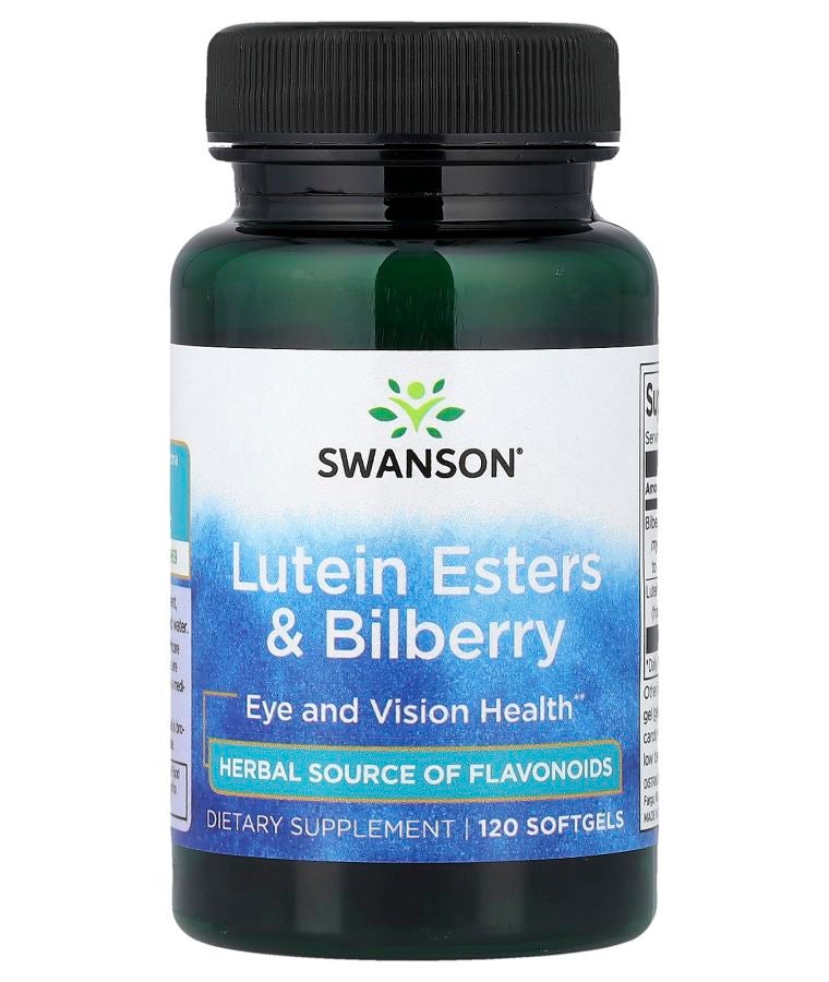 SWANSON Lutein Esters & Bilberry 120 Softgels