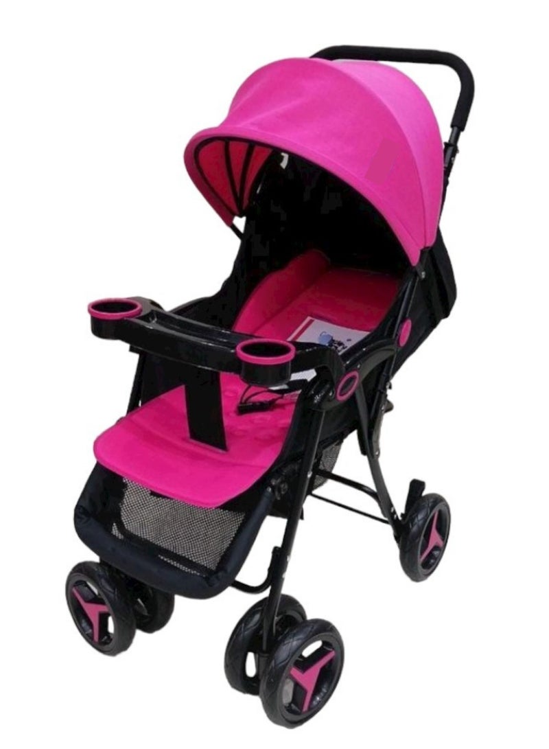 Foldable Reclining Seat For Sitting And Sleeping Canopy Baby Stroller - Image 1