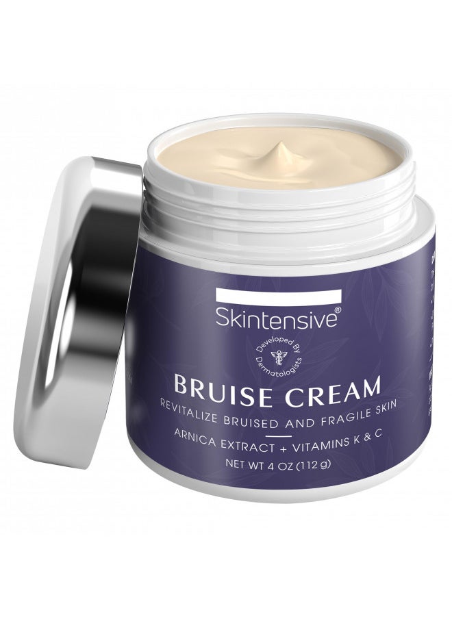 SKINTENSIVE - SKINTENSIVE Highest Purity Organic Arnica Plant-Based Bruise Cream for Thin Skin - Moisturizing, Anti-Aging, Healing, and Fading Scar Lotion, Vitamin K C and E, Skin Renewal - Image 1