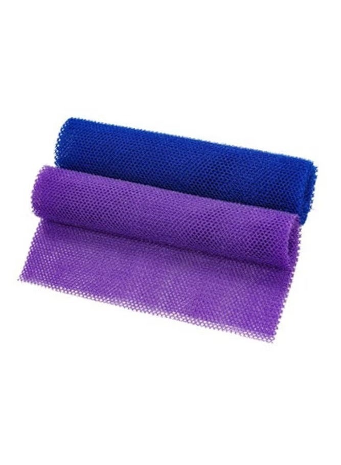 2 Piece African Net Bath Sponge African Exfoliating Long Body Scrubber Tight Weave Beauty Skin Smoother Tower Bath Cloth Porous Stretches Back Washcloths For Daily Use Or Stocking Stuffer - Image 1