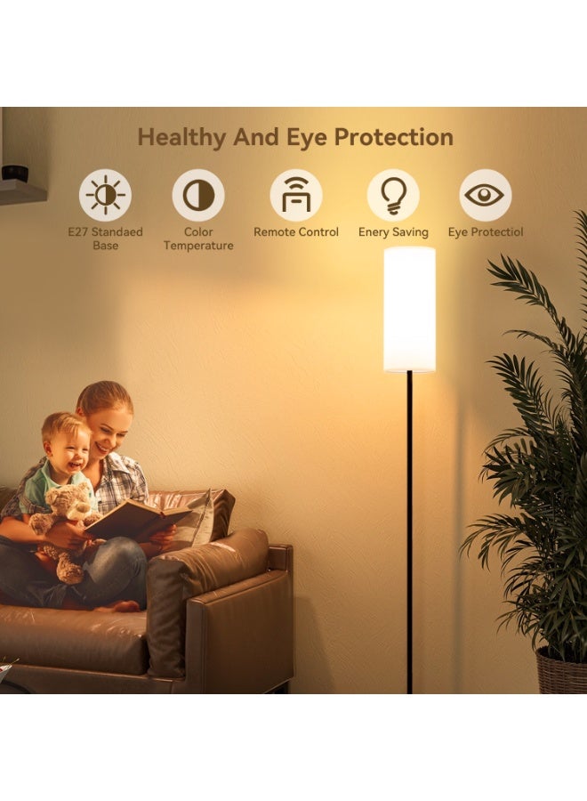 Amoyls Floor Lamp 160cm with Remote Control, App Control & Foot Switch, 12W E27 LED Bulb Included, 3 Color Temperatures and Stepless Dimming for Living Room & Bedroom - Image 4