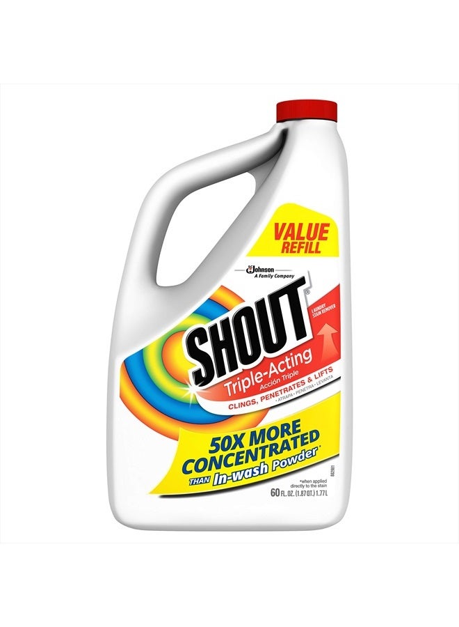 Shout سائل إعادة تعبئة مزيل البقع شوت - 60 أونصة - 2 عبوة - Image 2