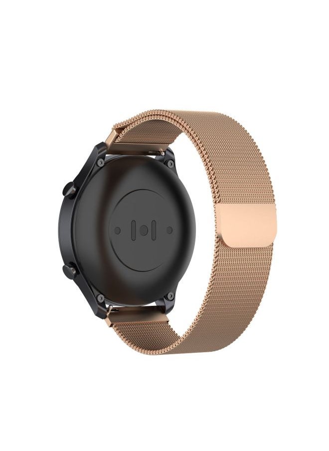Generic - For XiaomiColor Loop Wristband For HuaweiGT2 46mm Milanese Nice Strap 22mm Universal-Color:Rose Powder - Image 1
