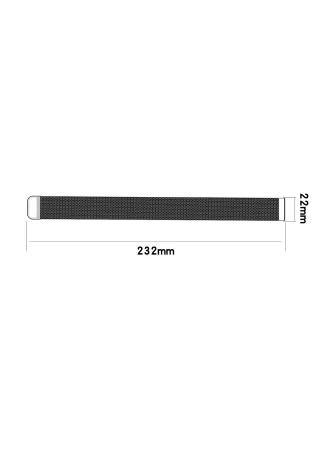Generic - For XiaomiColor Loop Wristband For HuaweiGT2 46mm Milanese Nice Strap 22mm Universal-Color:Rose Powder - Image 1
