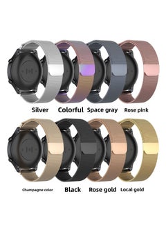 For XiaomiColor Loop Wristband For HuaweiGT2 46mm Milanese Nice Strap 22mm Universal-Color:Rose Powder