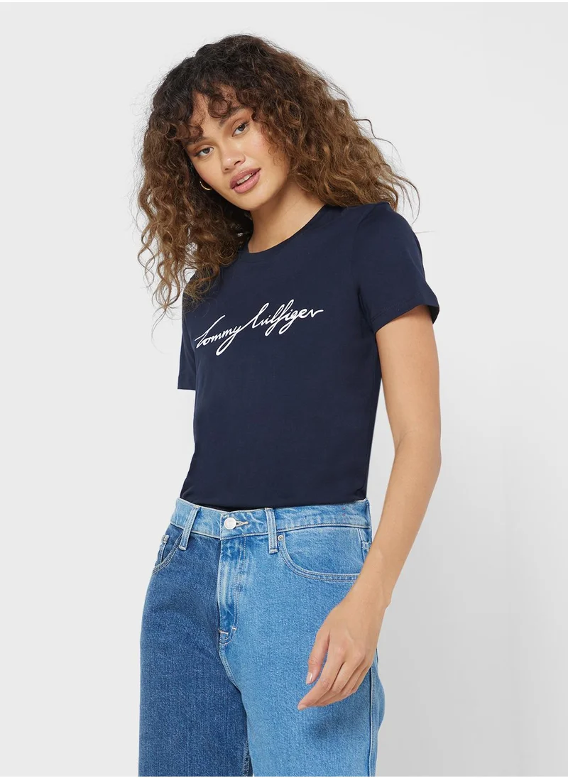 TOMMY HILFIGER Crew Neck Graphic T-Shirt