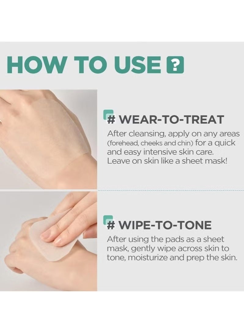 ميدي هيل ضمادة الوجه ميدي هيل ماديكاسوسيد لعلاج عيوب البشرة - ضمادات قطنية مربعة مع عشبة سنتيلا اسياتيكا وضمادة وجه ماديكاسوسيد لعلاج عيوب البشرة وتحسين لون البشرة غير الموحد، مناديل نباتية، 100 منديل - Image 4