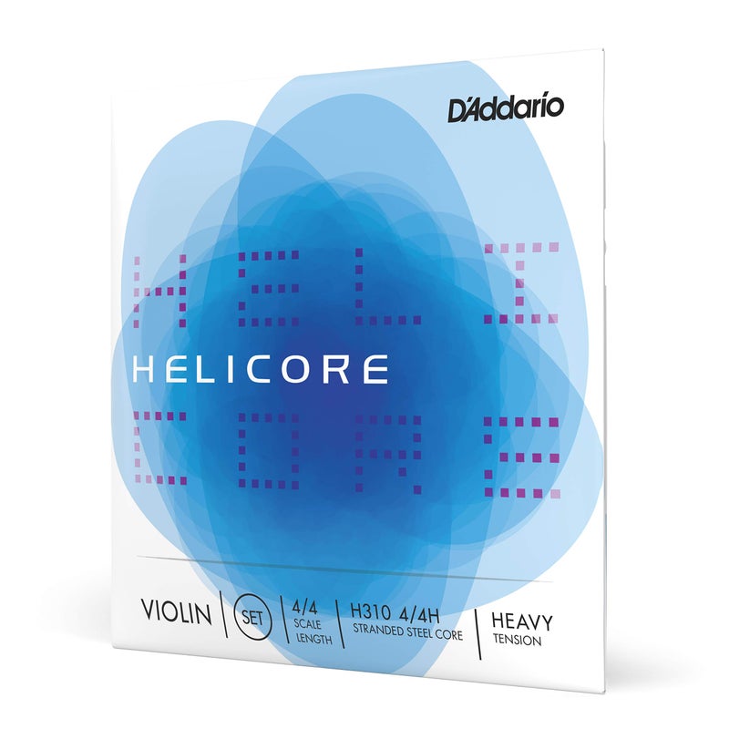 D'Addario D'Addario Orchestral - Helicore 4/4 Size Violin Strings Set with Plain Steel E String - H310 4/4H - Full Set - Heavy Tension  - Image 1