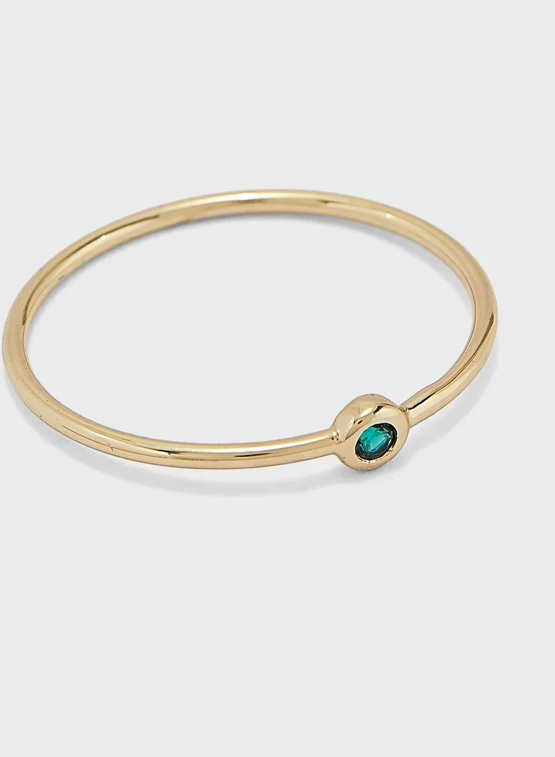 Orelia Palm Tree Drop Ring Pack