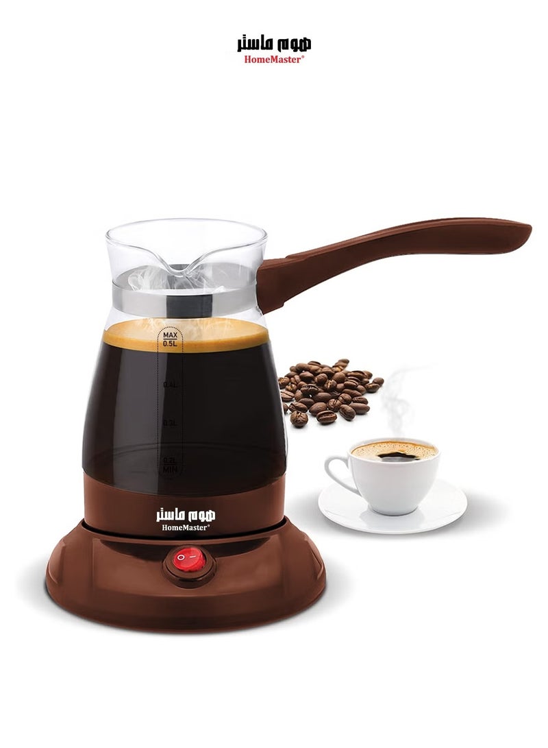 هوم ماستر غلاية قهوة تركية زجاجية من هوم ماستر HM-712 - لتحضير قهوة لذيذة بسرعة - Image 1