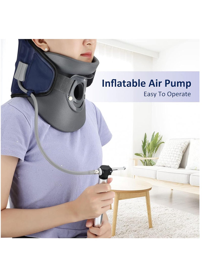 Inflatable Cervical Traction Neck Pillow for Head and Shoulder Pain Relief with Adjustable Neck Support and Comfortable Design - Image 4