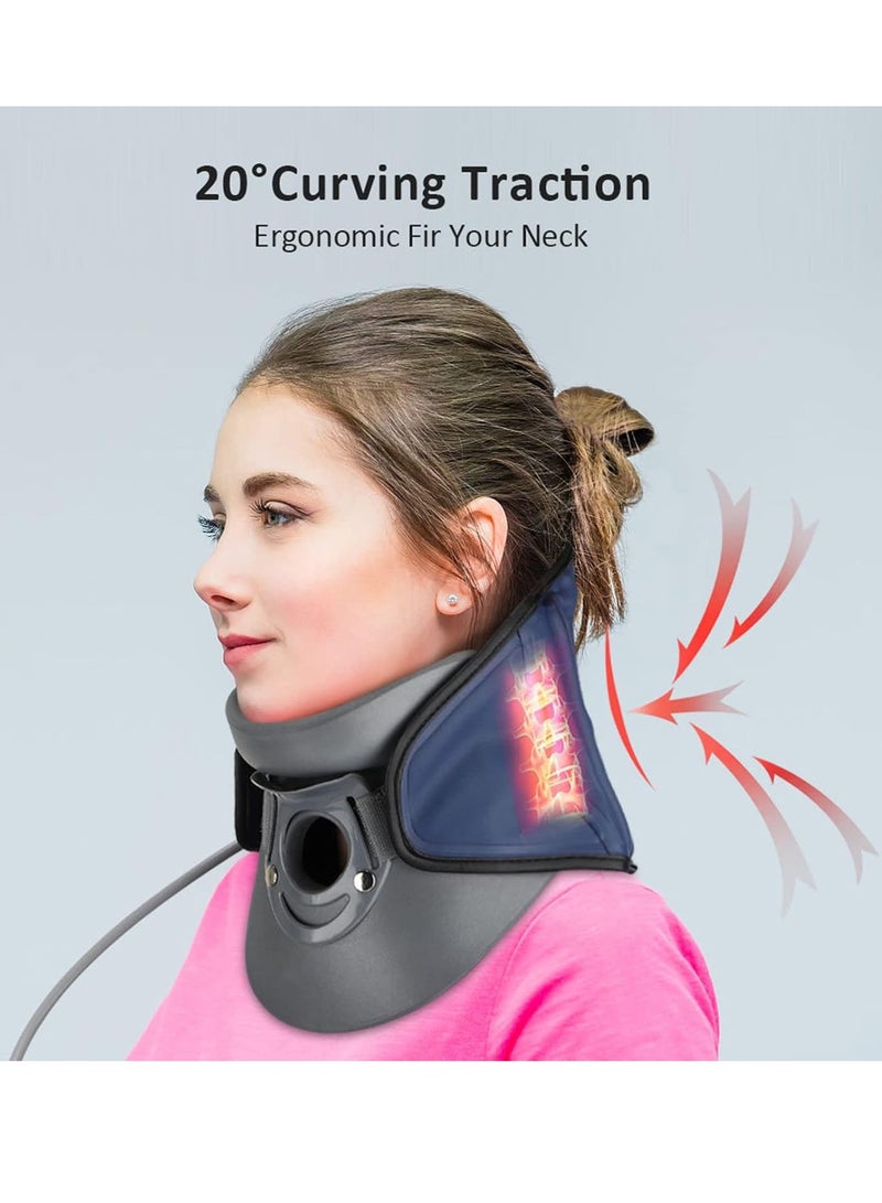 Inflatable Cervical Traction Neck Pillow for Head and Shoulder Pain Relief with Adjustable Neck Support and Comfortable Design - Image 3