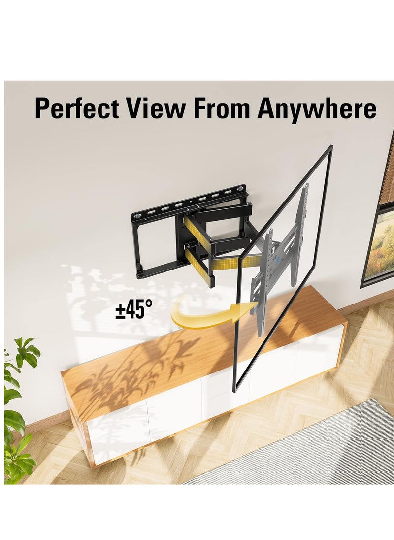 Mounting Dream - Mounting Dream TV Wall Mount for 32-65 Inch TV, TV Mount with Swivel and Tilt, Full Motion TV Bracket with Articulating Dual Arms, Fits 16inch Studs, Max VESA 400X400 mm, 99lbs, MD2380 - Image 1