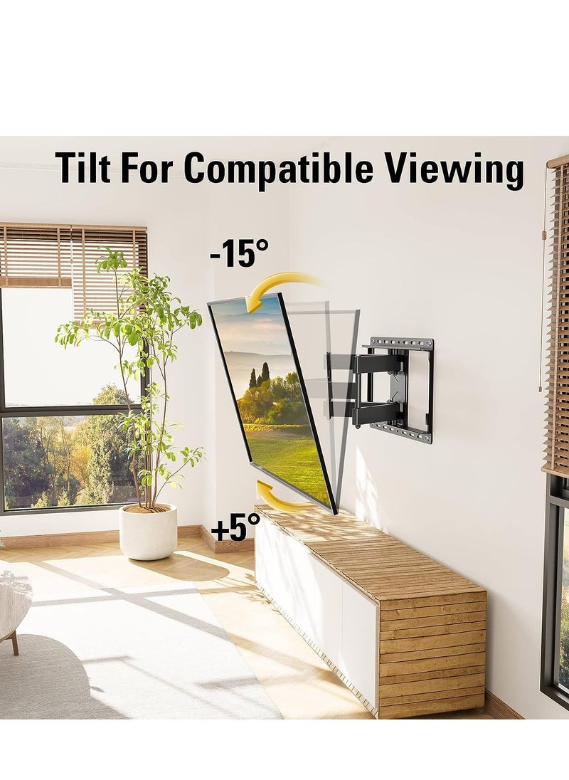 Mounting Dream - Mounting Dream TV Wall Mount for 32-65 Inch TV, TV Mount with Swivel and Tilt, Full Motion TV Bracket with Articulating Dual Arms, Fits 16inch Studs, Max VESA 400X400 mm, 99lbs, MD2380 - Image 1