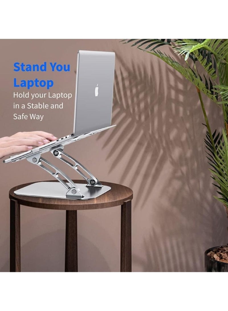 Laptop Stand, Notebook Stand Ergonomic Height Angle Adjustable Computer Laptop Holder Compatible with MacBook, Air, Pro, Dell XPS, Samsung, Alienware All Laptops 11-17" - Image 4