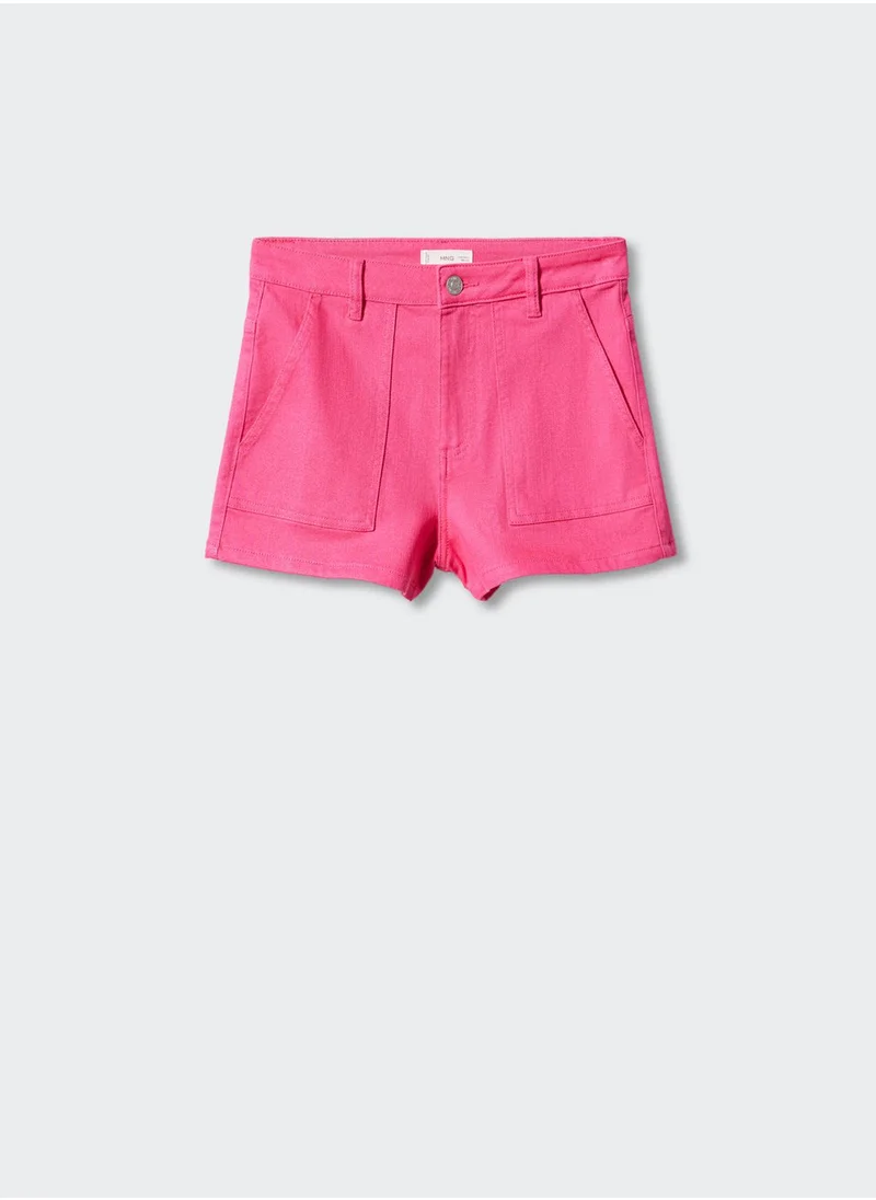 MANGO Kids Essential Denim Shorts