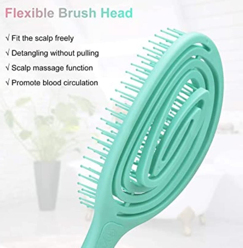 FEELHIGH Professional hair brushFoldable hair styling toolsbrush Multicolor set3 - Image 3
