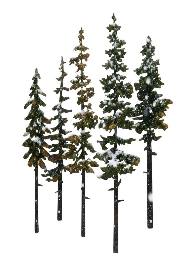 ESTART Metal Pine Tree Wall Art, Metal Tree Wall Decor, Nature Rustic Farmhouse Cabin Decor, Forest Wall Art for Home Living Room Bedroom Office Indoor and Outdoor Decoration (White) - Image 1