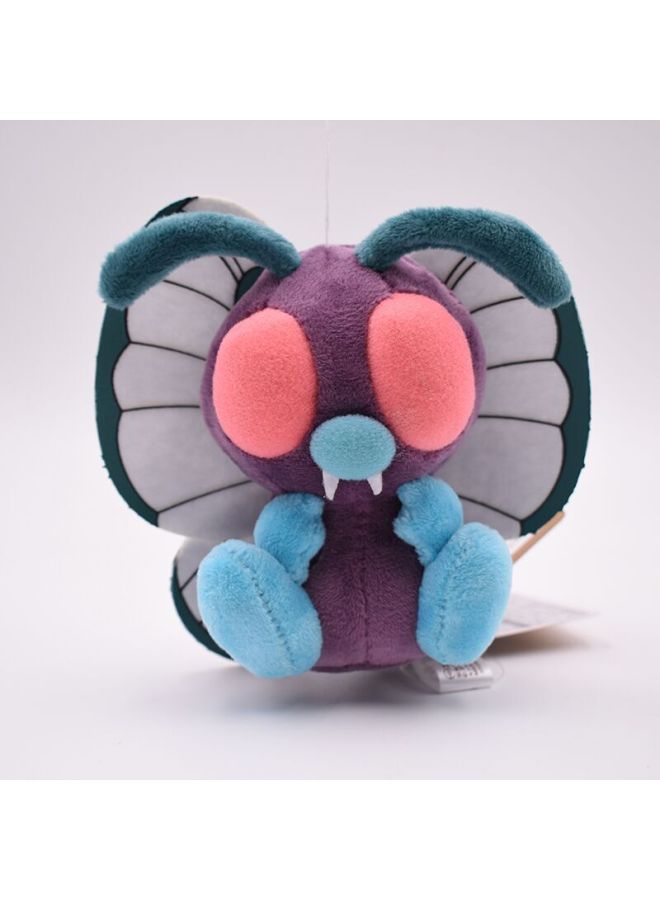 12cm Trumpet Fit Series Batta Butterfly Plush Doll Green Caterpillar Evolution Butterfly Doll Toy-Color:f Badadie - Image 1