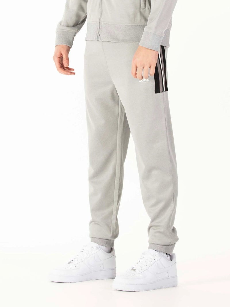 Luke 1977 Congo Mid Marle Grey Cuffed Joggers - Image 2