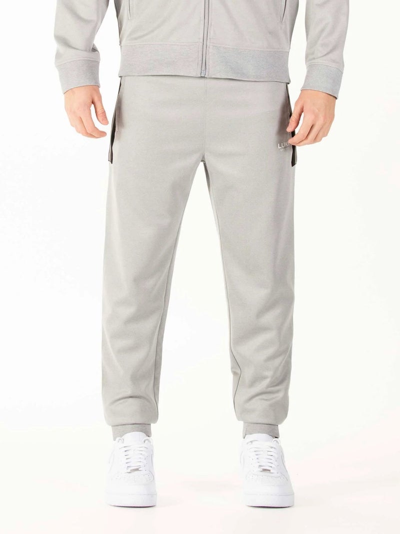 Luke 1977 Congo Mid Marle Grey Cuffed Joggers - Image 1