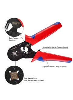 Generic AANIJ POWER HSC8 64A 00810mm AWG287 Wire Stripper Self Adjusting Crimping Plier Ratcheting Ferrule Crimper Tool Chakra Crimping Tool  - Image 2