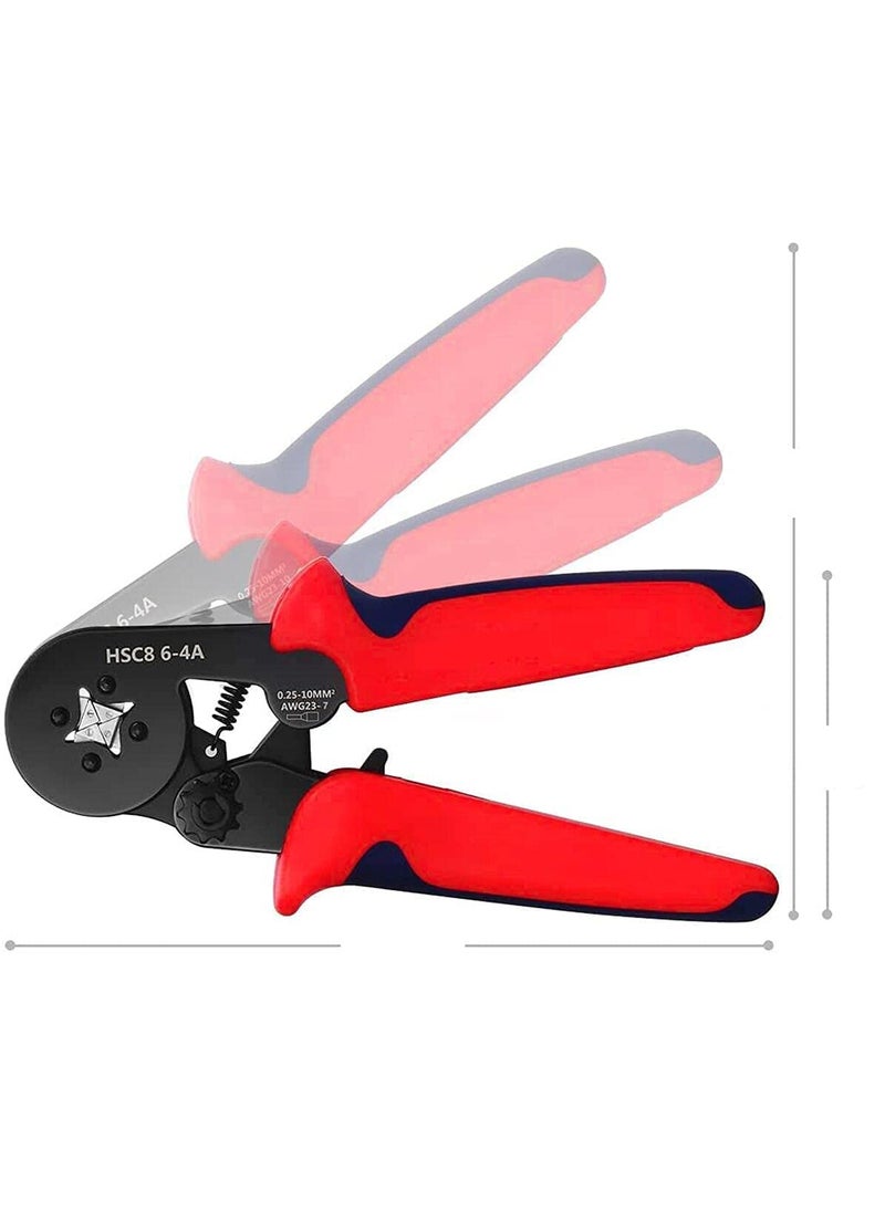 Generic AANIJ POWER HSC8 64A 00810mm AWG287 Wire Stripper Self Adjusting Crimping Plier Ratcheting Ferrule Crimper Tool Chakra Crimping Tool  - Image 4