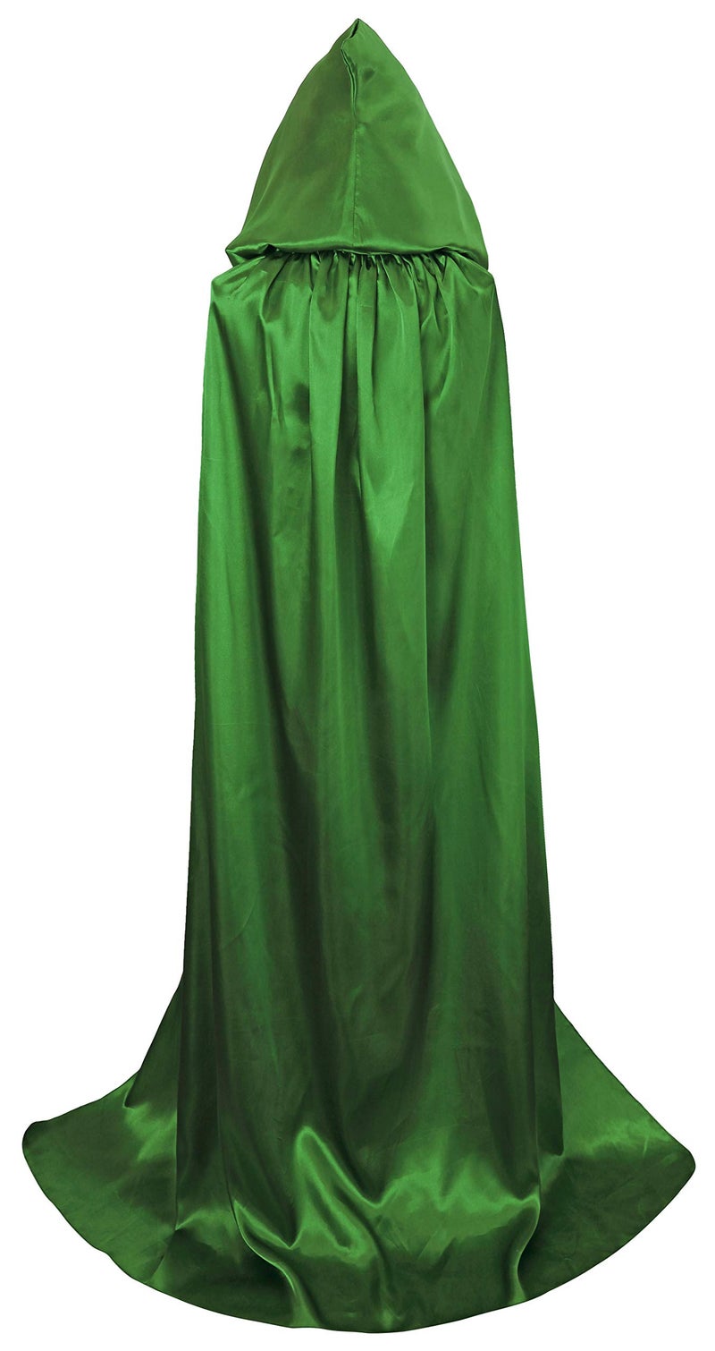 VGLOOK Unisex Hooded Halloween Christmas Cloak Costumes Party Cape Green