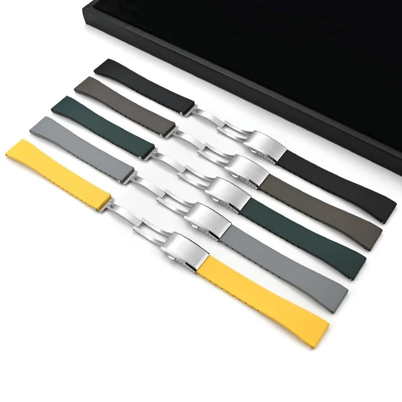 Bluejw Replacement Watch Strap for Cartier – 18mm 19mm 20mm 21mm 22mm FKM Rubber Watch Bands in Multiple Colors - Image 3