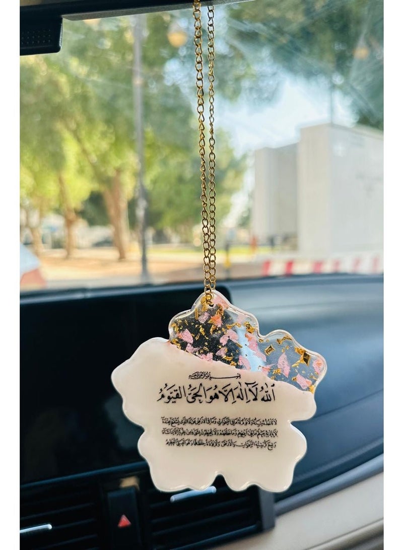 Elegant car hanging ornament crafted from premium resin – a stylish decorative accessory for the car rearview mirror. - Image 1