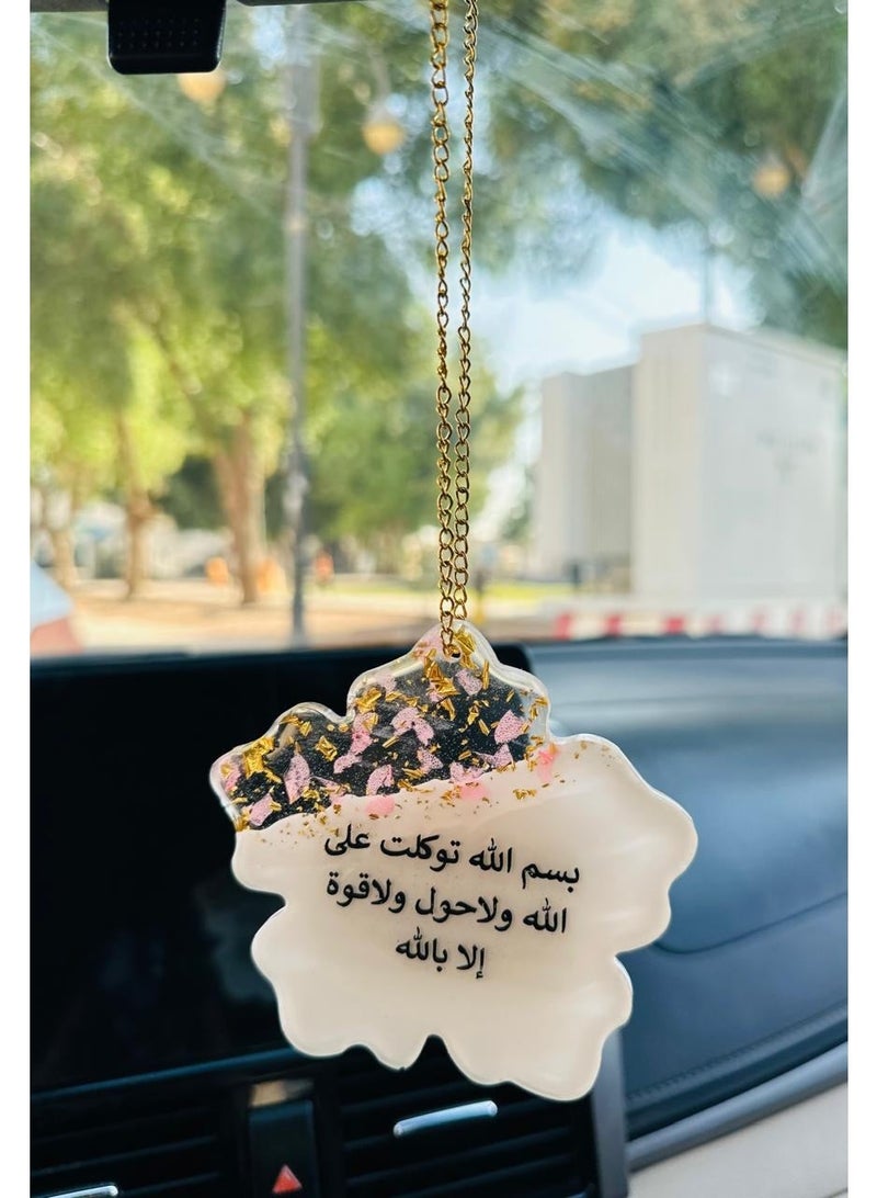 Elegant car hanging ornament crafted from premium resin – a stylish decorative accessory for the car rearview mirror. - Image 2