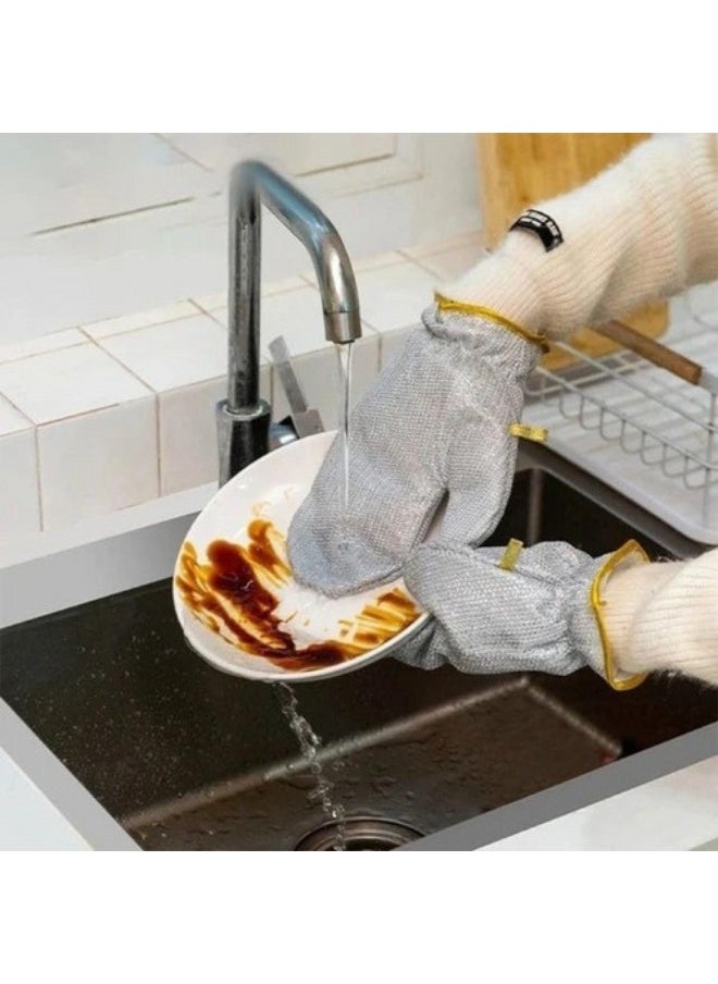 فالمر قطعه واحده من قفازات غسيل الأطباق السلكية متعدد الاستخدام  - Image 4