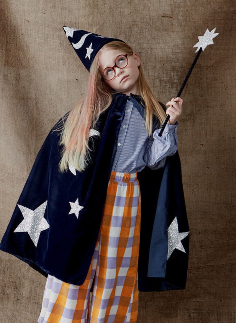 Meri Meri Blue Velvet Wizard Costume - Image 2