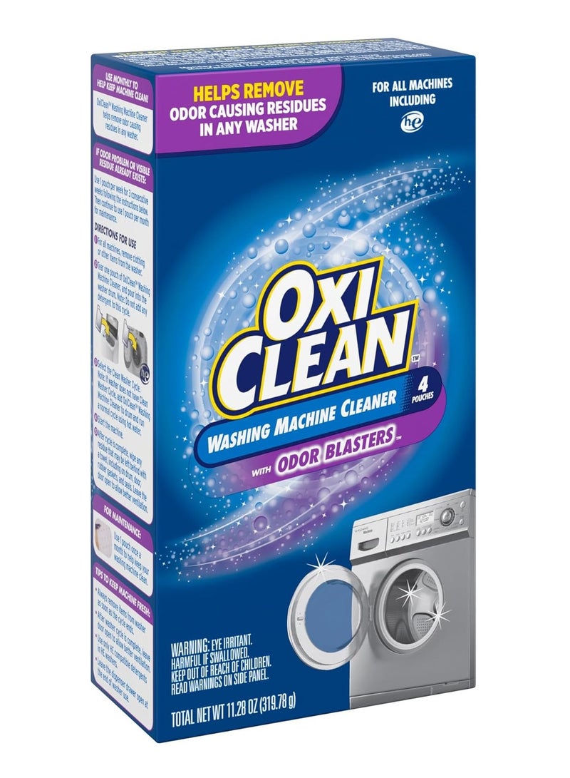 OxiClean Washing Machine Cleaner with Odor Blasters, 4 Count - Image 5
