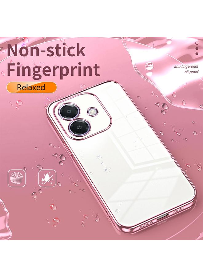 S-TOP Case For OPPO A3x Global Transparent Plating Fine Hole Phone Case - Image 4