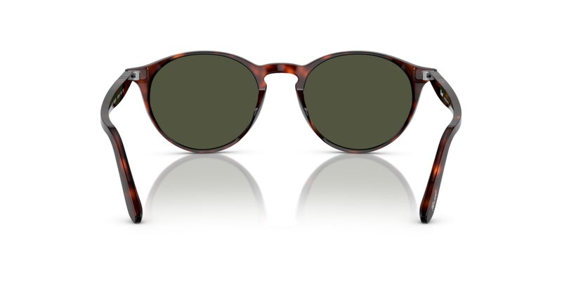 Persol PO3092SM Steve McQueen Round Sunglasses, Havana/Green, 50 mm - Image 4