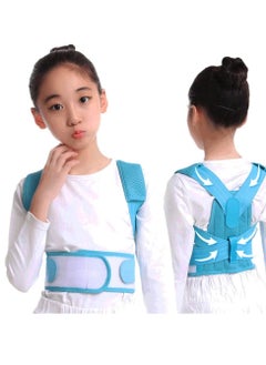 Y&D Back Brace, Posture Corrector for Kids Teens, Relieve Pain Adjustable Upper race Spinal Support with Soft Shoulder Pads to Prevent Humpback, Recommended by Doctor (M, Blue)  - Image 1
