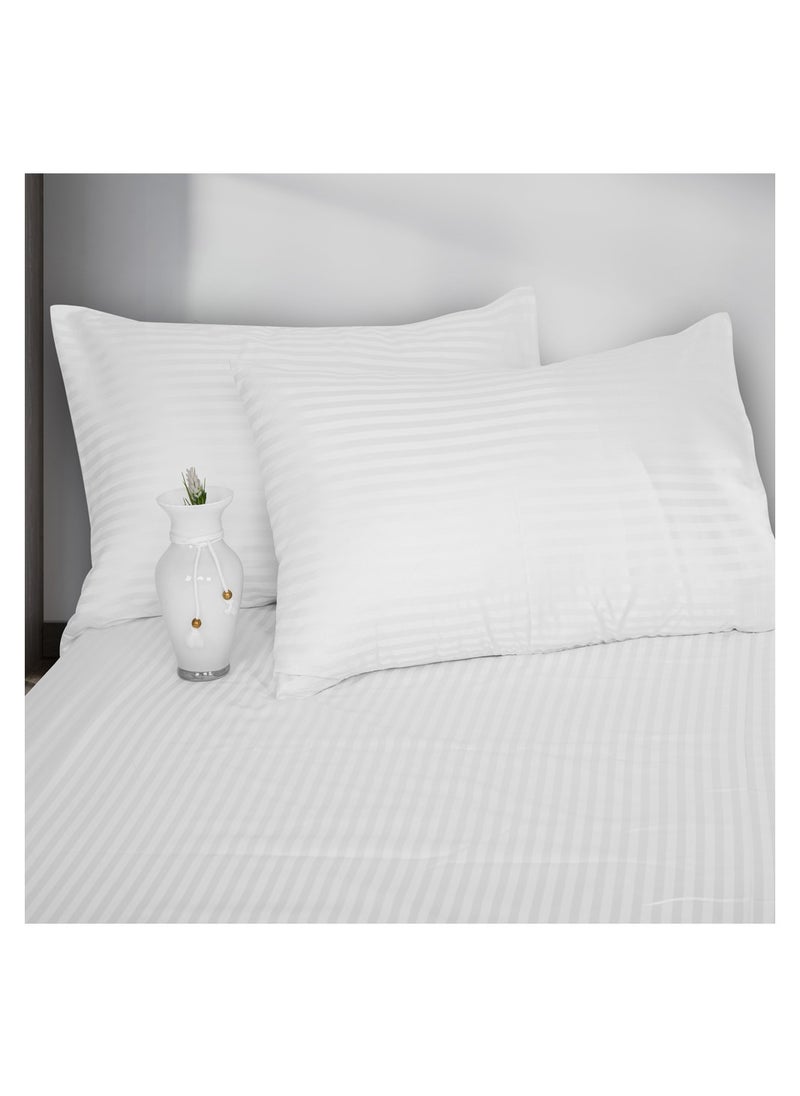 Family Bed Steak Bed sheet striped 4 pieces size 180 x 200 cm Model 001 from Family Bed  - Image 1