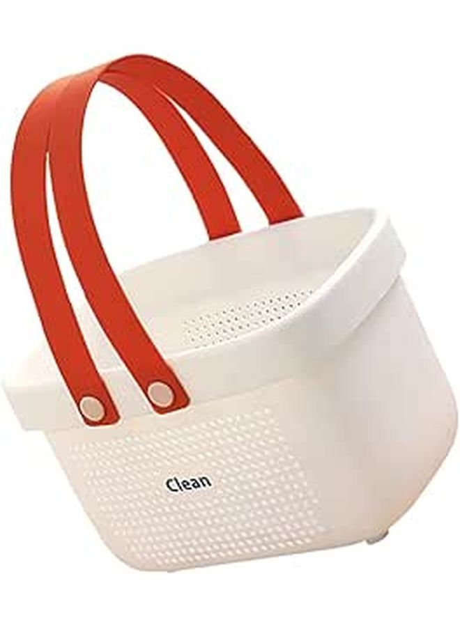 Portable Shower Caddy with Ergonomic Handle for Bathroom Travel Toiletries Storage - Image 1